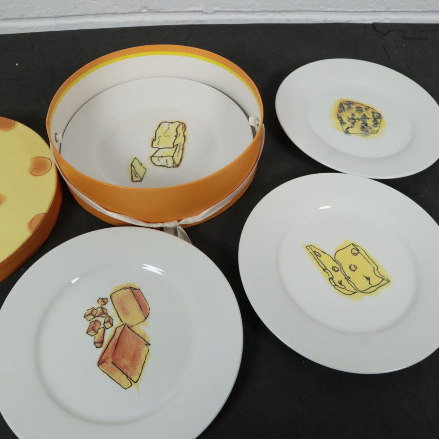 Miniature : Ensemble de 4 assiettes à fromage