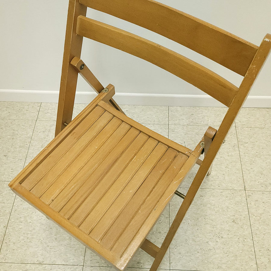 Miniature : Chaise pliante en bois