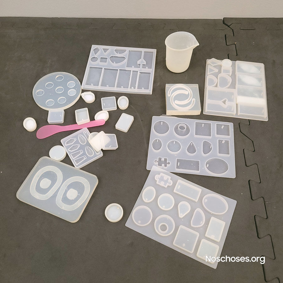 Ensemble de moules en silicone pour la création de bijoux en résine époxy ou UV