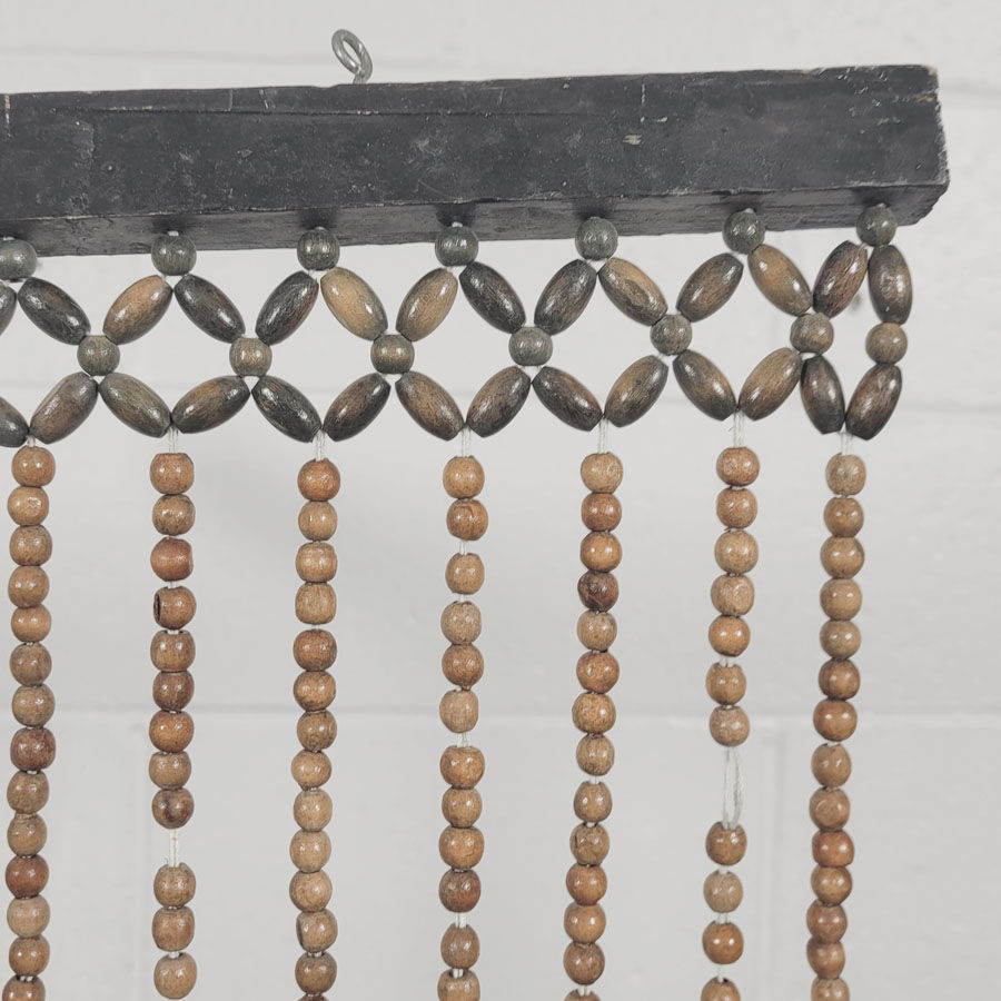Miniature : Rideau de perles en bois naturel
