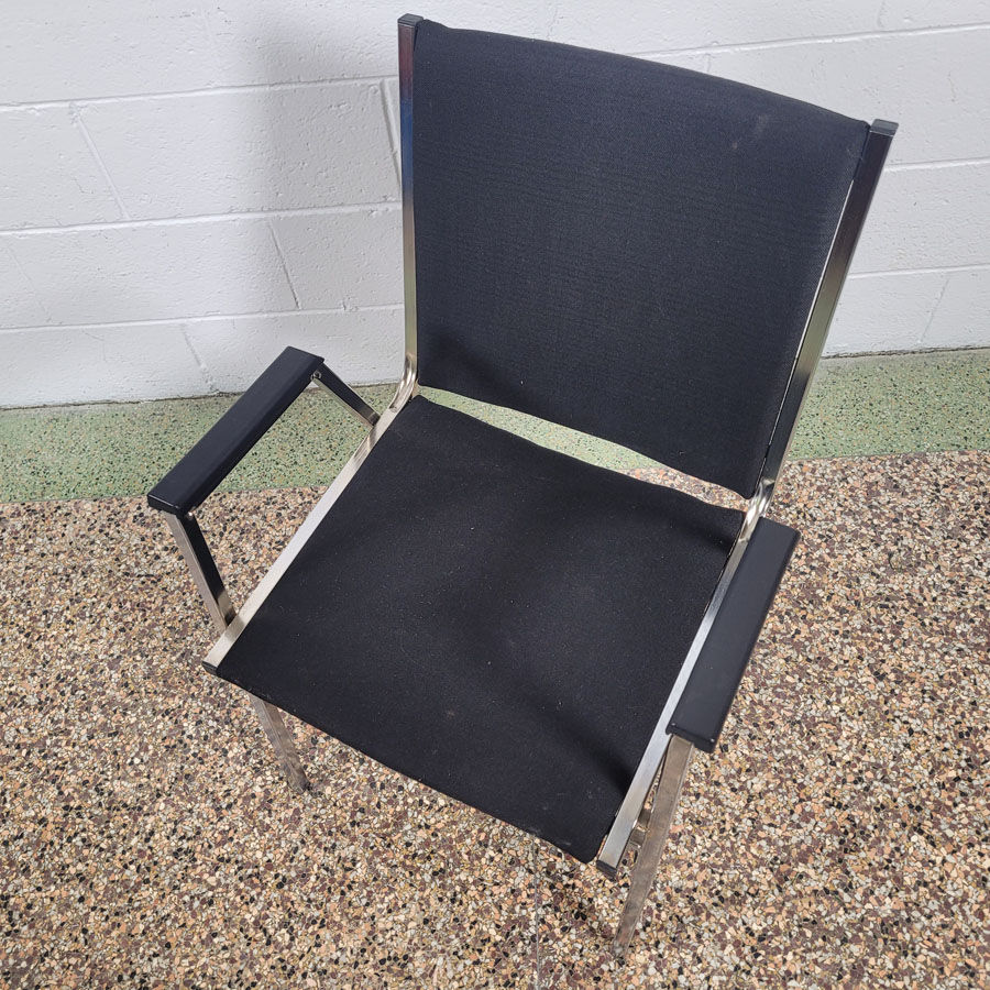 Miniature : Chaise en métal et tissu