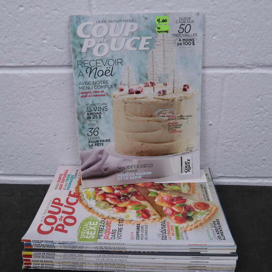 10 revues de cuisine Coup de pouce