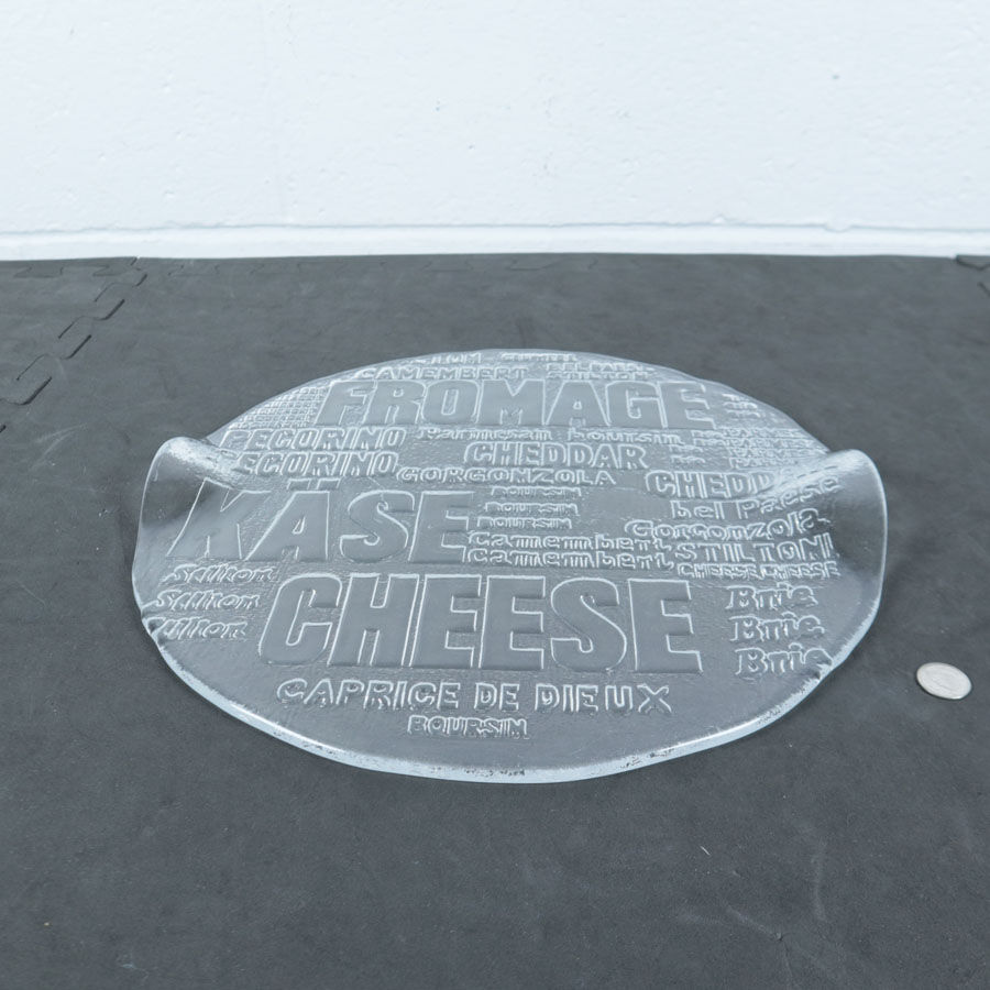 Assiette à fromage en verre