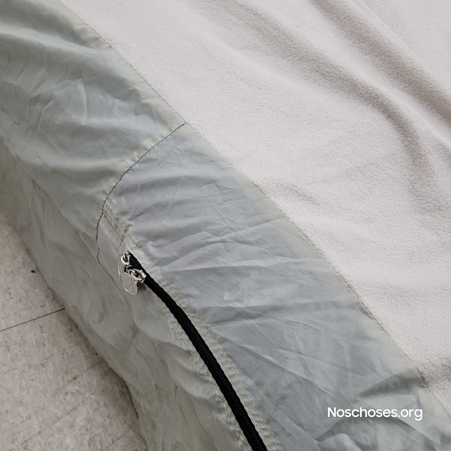 Miniature : Lit de camping double, gonflable et pliable avec sac de transport sur roulettes