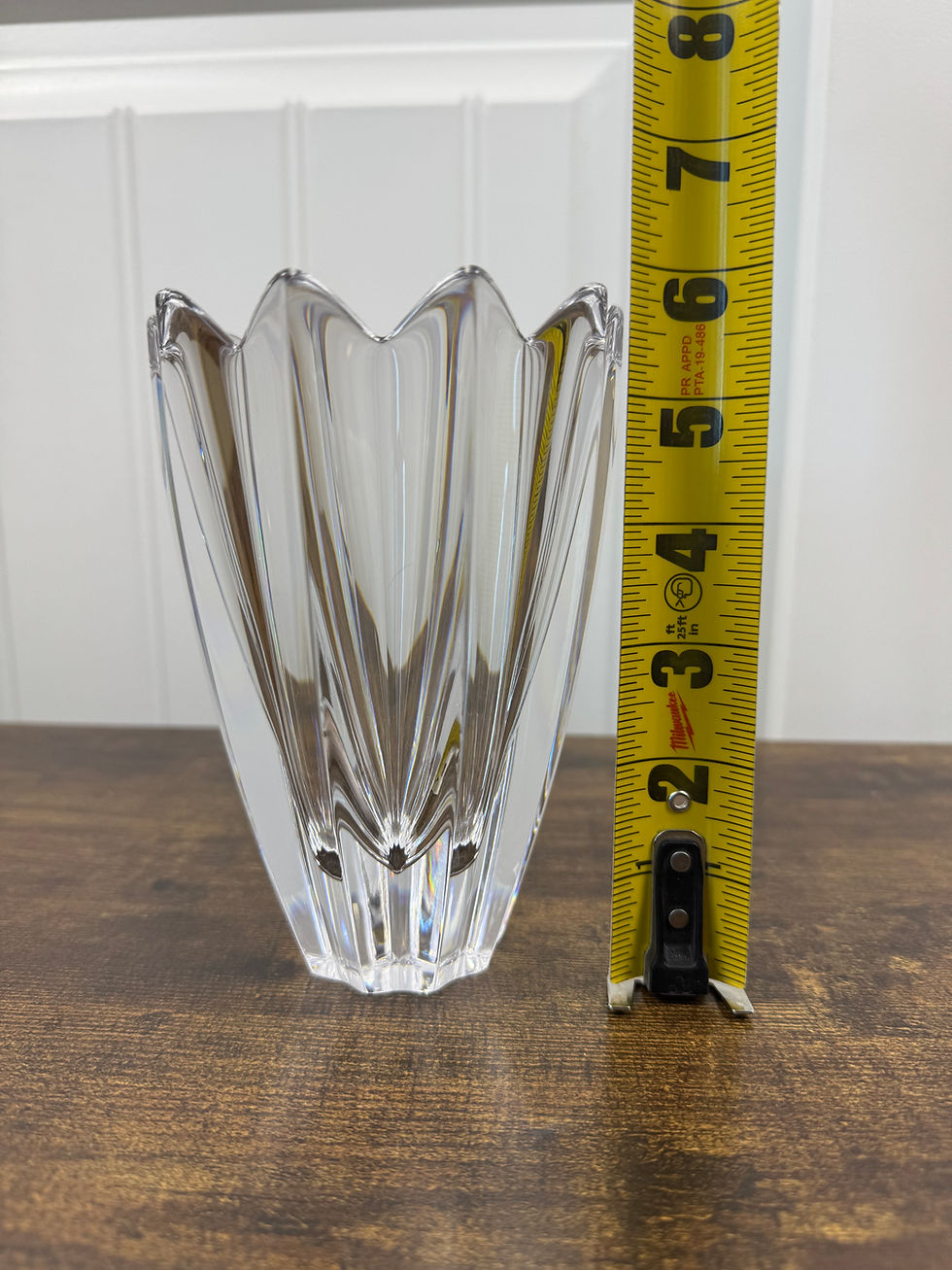 Thumbnail: Orrefors Crystal Vase Fleur/Tulip Design by Jan Johansson
