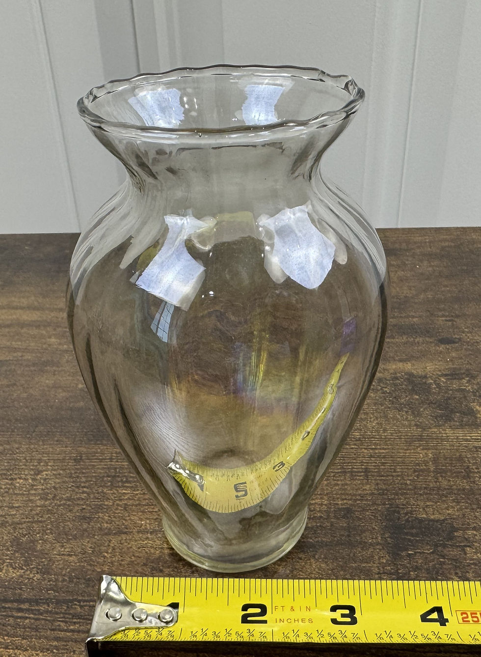 Thumbnail: Vintage Handblown Iridescent Glass Vase