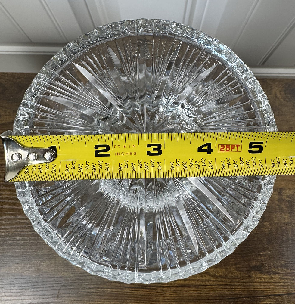 Thumbnail: Crystal Footed Trumpet/Flared Vase