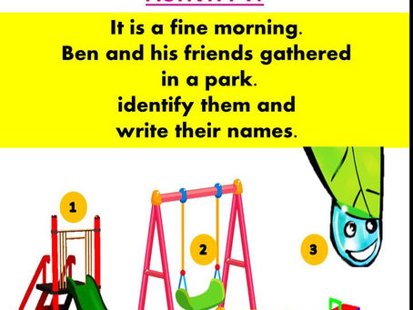 STD 1 ENGLISH QUESTION PAPER