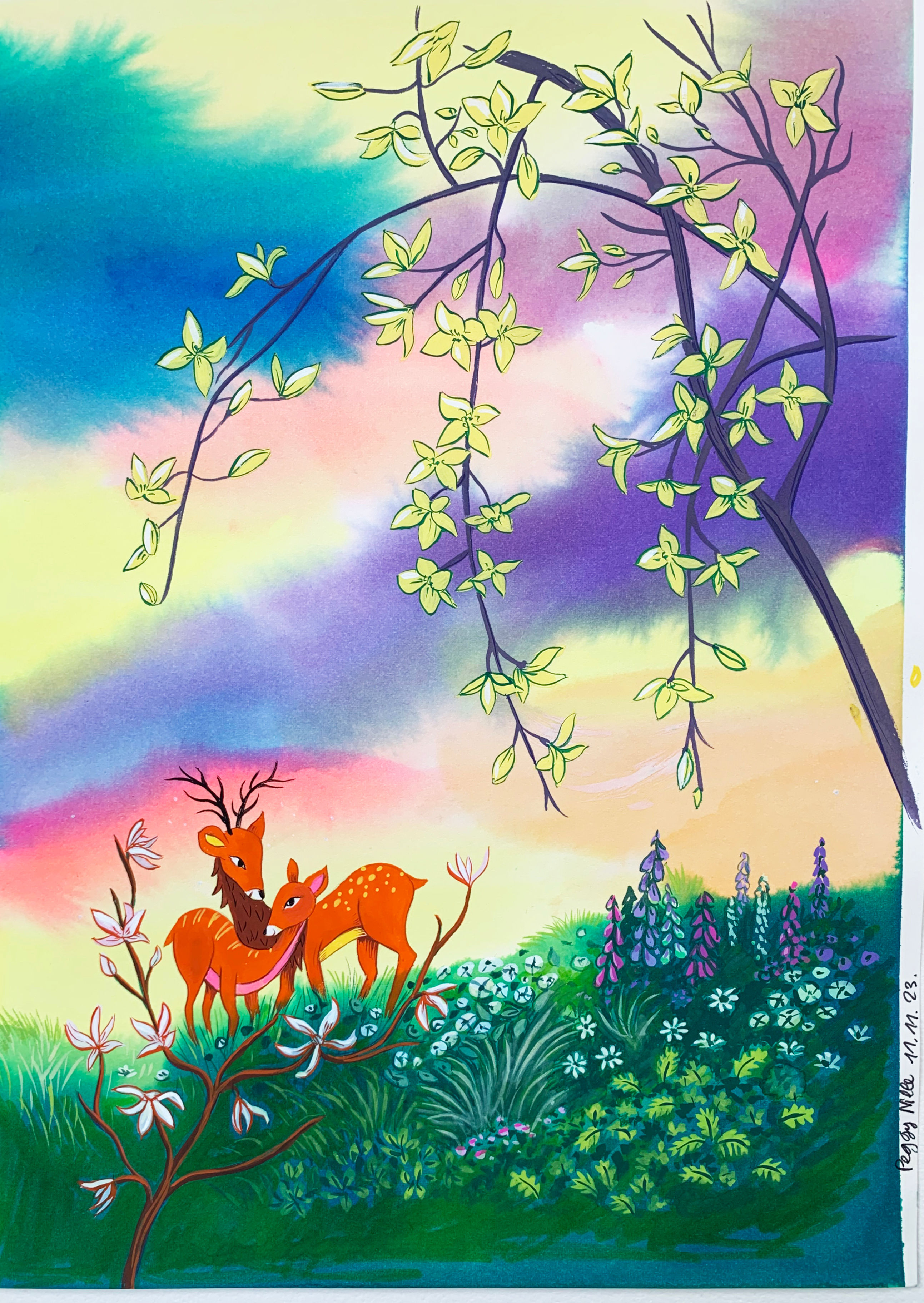 Bambi et Faline amoureux