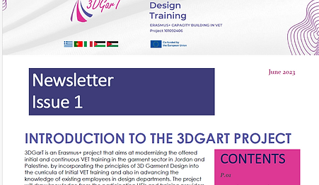 3DGART Newsletter n1