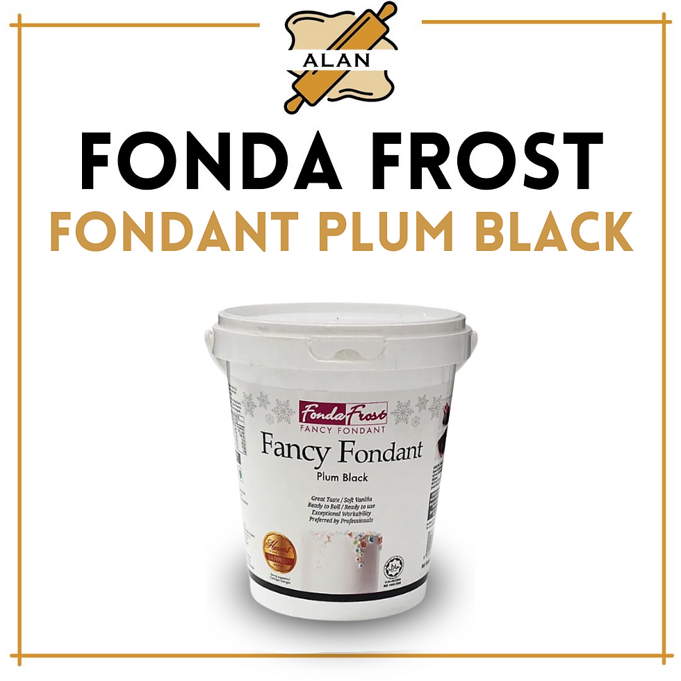 FONDA FROST PLUM BLACK FONDANT