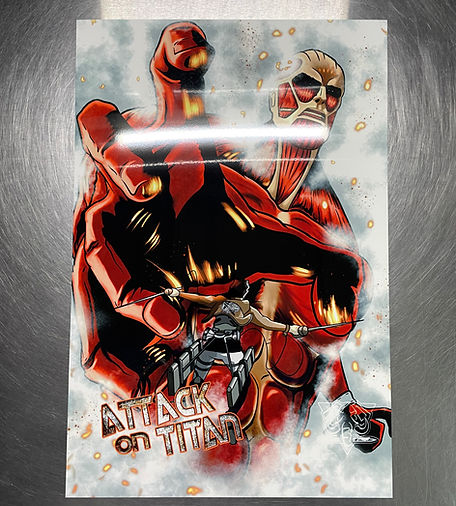 Attack on Titan Colosal Titan and Eren | AD Originalz
