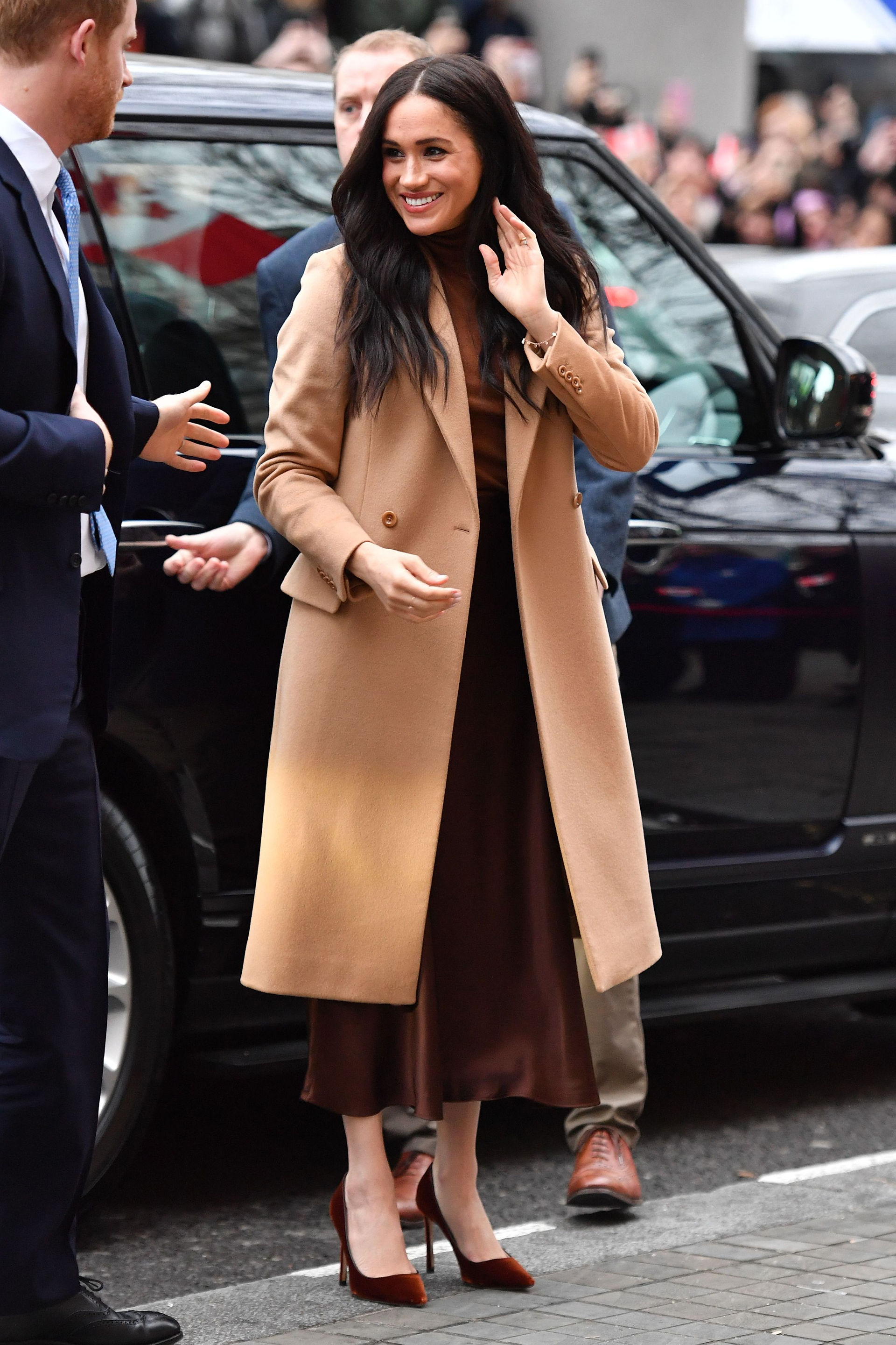 Prince Harry and Meghan, Duchess of Sussex, visit to Canada House in London on 7 January 2020.