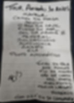 Setlist do show