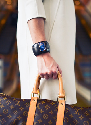 Fashionable Lady at Airport
