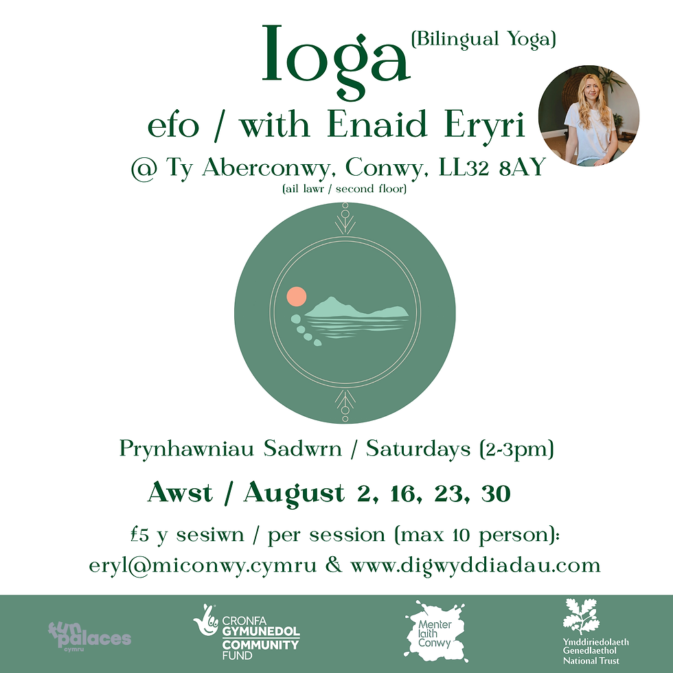 Ioga (Bilingual Yoga) gyda Enaid Eryri Wellbeing