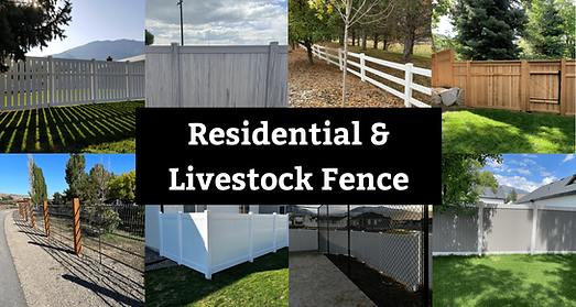 Residential Fence and Livestock Fence in Utah