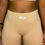 Thumbnail: Metal-Zipper Stacked Leggings Beige