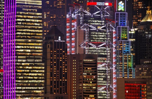hong kong at night