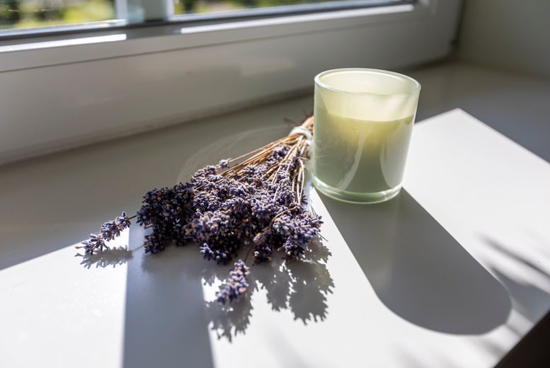 Lavendel im Ferienhaus Fjord Cottage