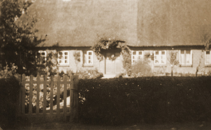 Das Ferienhaus Fjord Cottage um 1955.