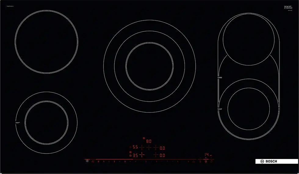 Thumbnail: BOSCH SERIE 8 90CM CERAMIC HOB + PERFECTFRY