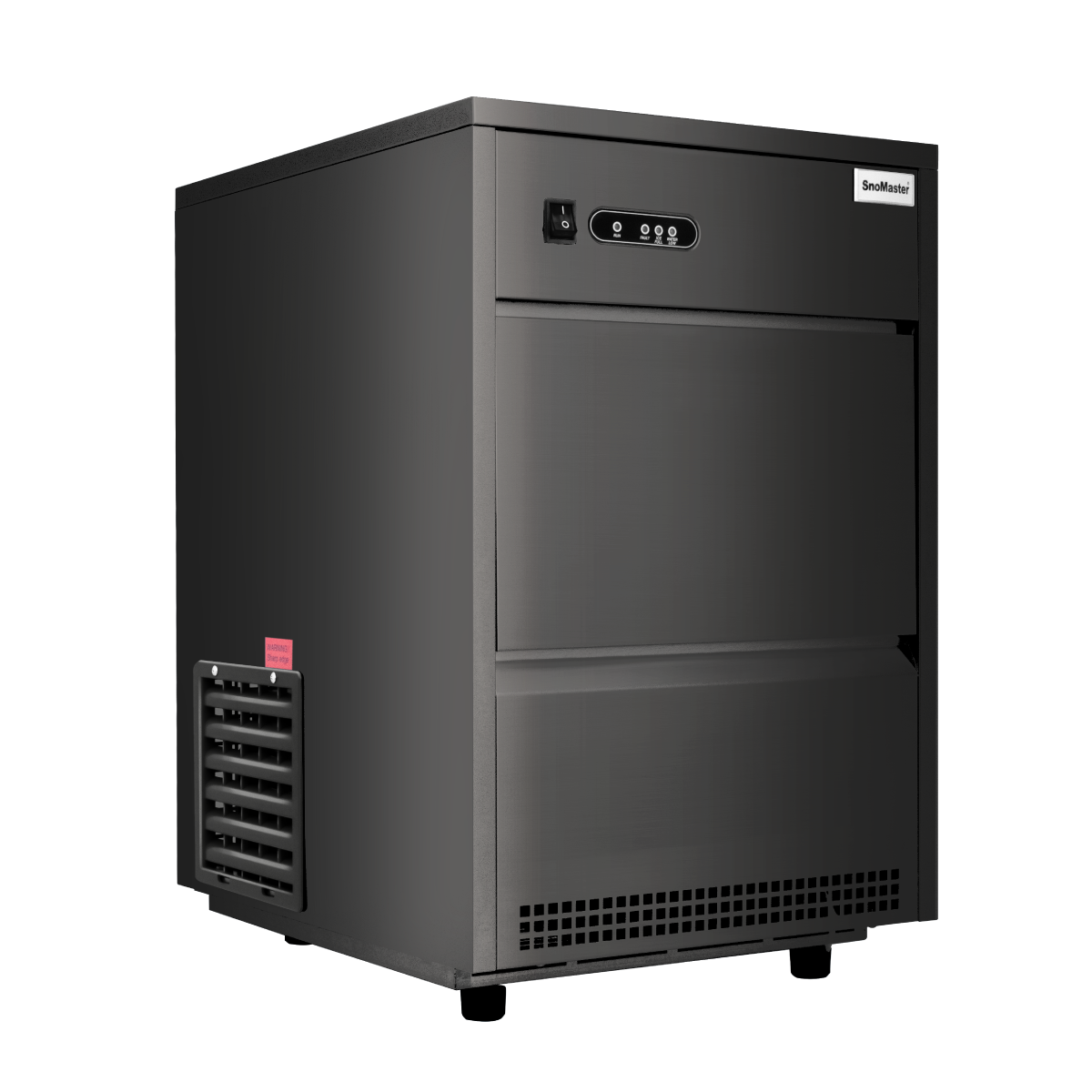 Snomaster | Icemaker | 26kg Plumbed in Ice Maker-Bullet Ice - Black