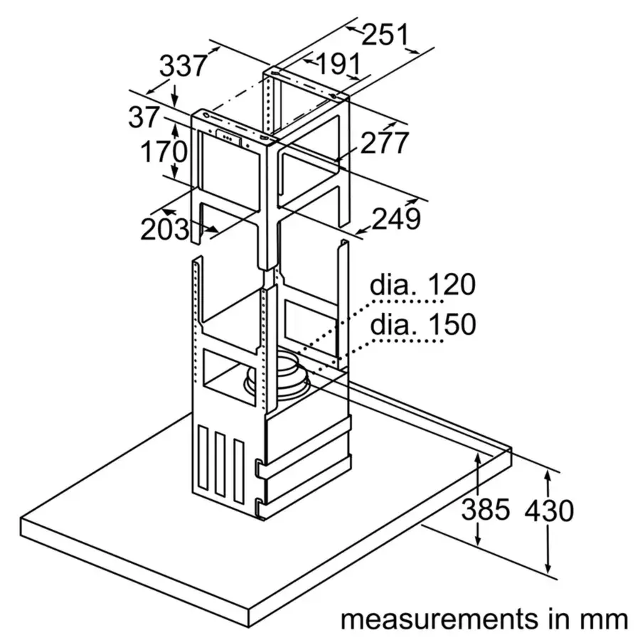 Thumbnail: SIEMENS - iQ300 90cm island extractor exhaust or recirculation operation