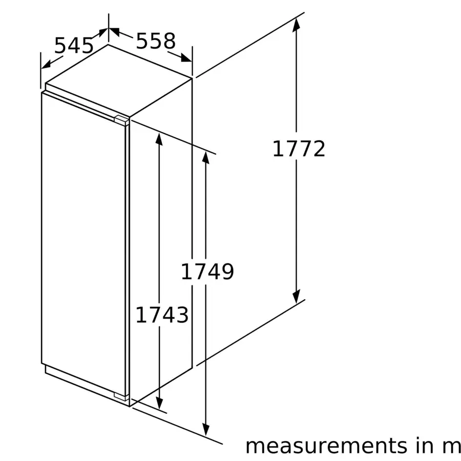 Thumbnail: SIEMENS - iQ500 211 litre built-in full freezer