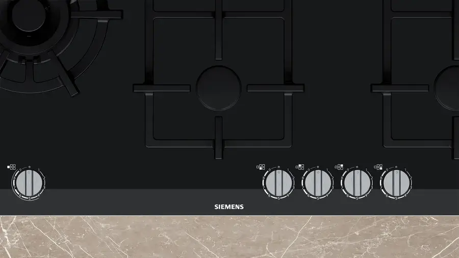 Thumbnail: SIEMENS - iQ700 90cm gas hob with wok burner, stepFlame Technology