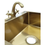 Thumbnail: B SERIES - Brass Finish Kitchen Basin