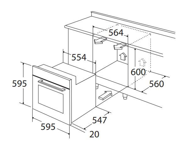 Thumbnail: Falco 60cm Eye Level Oven