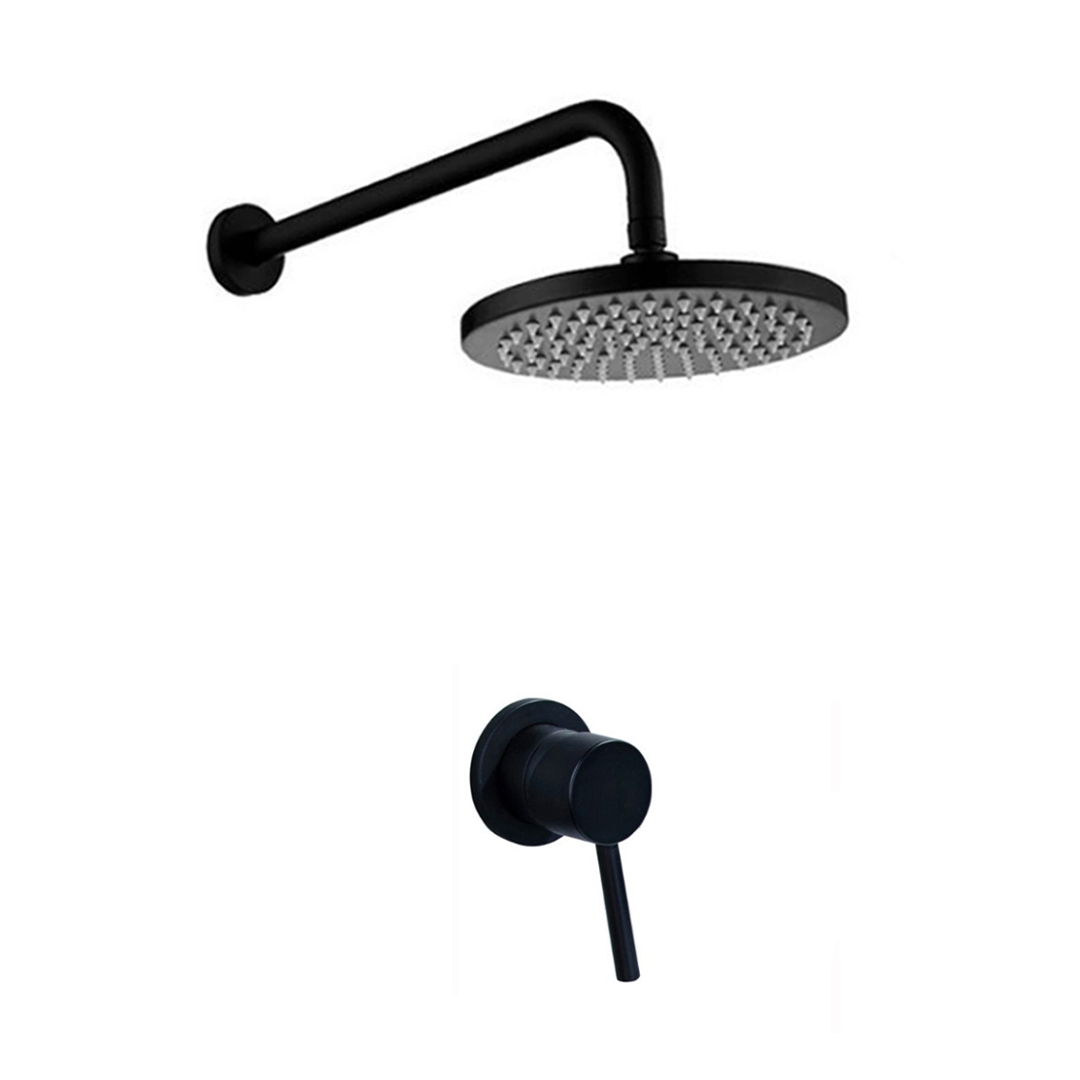 B SERIES - Shower Head and Fine Mixer (Blackened Brass)