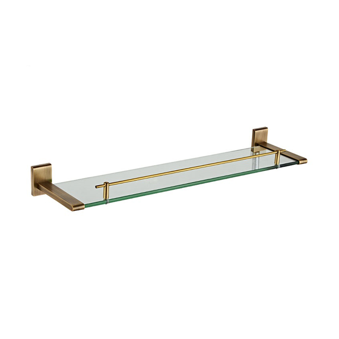 B SERIES -Brass Glass Shelf