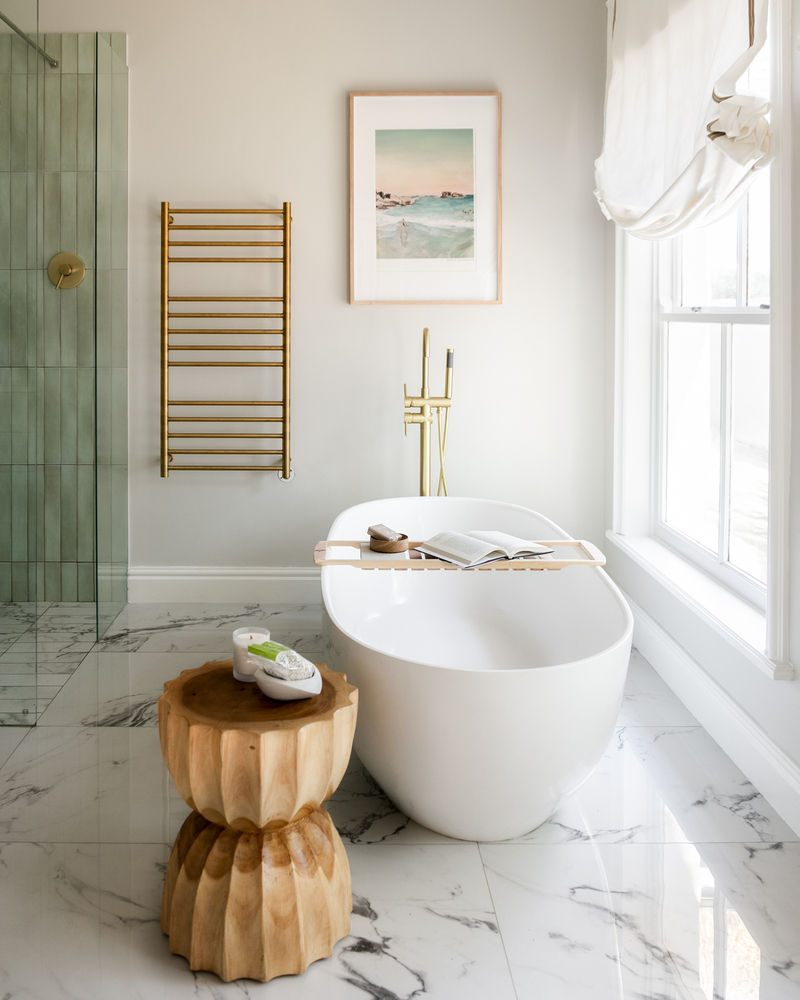 Thumbnail: B SERIES - Brushed Gold Floor Mounted Bath Mixer