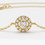 Thumbnail: Dainty Halo Cubic Zirconia Bracelet