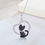 Thumbnail: Black Cat Heart Necklace