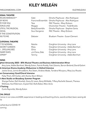 Kiley Meleán Resume