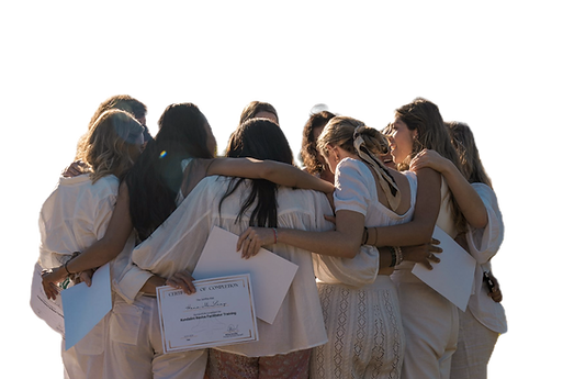 group of girls hanging