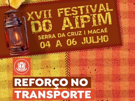 Reforço no transporte público para XVI Festa do Aipim