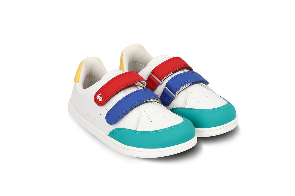 Thumbnail: Be Lenka Energise Kids Barefoot Sneakers - White Multicolor