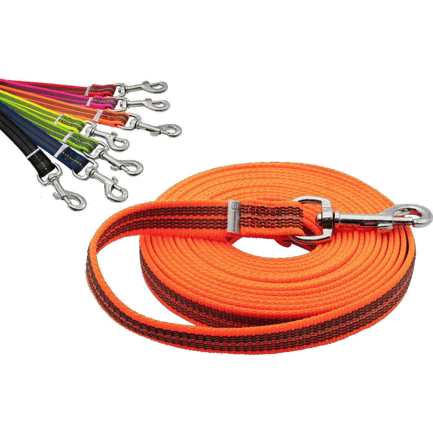 Longe caoutchoutée de 10 mètres sans poignée