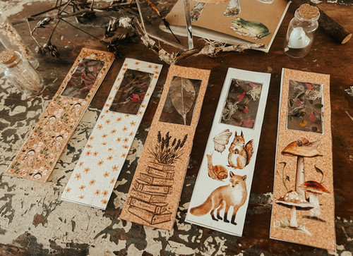 DIY nature window BOOKMARKS | BarefootChild