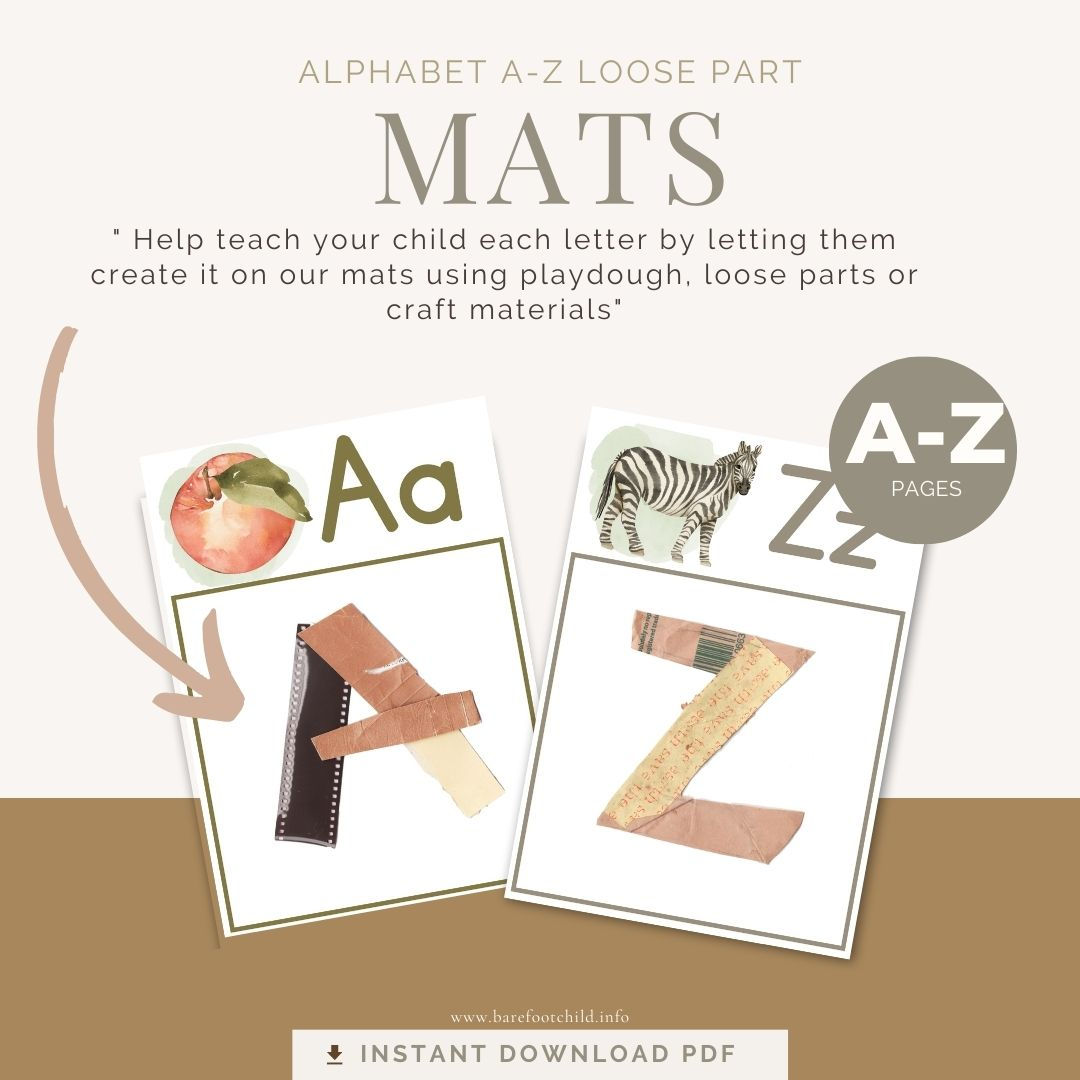 A-Z loose parts creative MATS