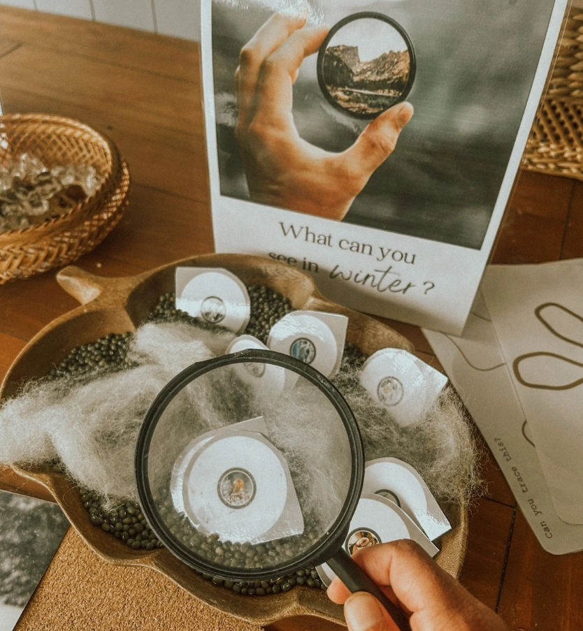 Thumbnail: Winter reggio inspired MORNING BASKET PACK