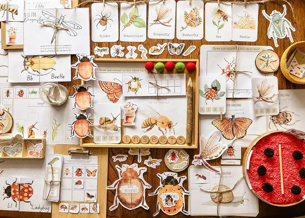 Thumbnail: Mini beast morning basket COMMERCIAL USE PLR