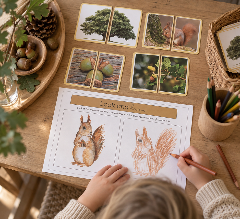 תמונה ממוזערת: MINI Acorn unit study + bonus early learning activities - multi age