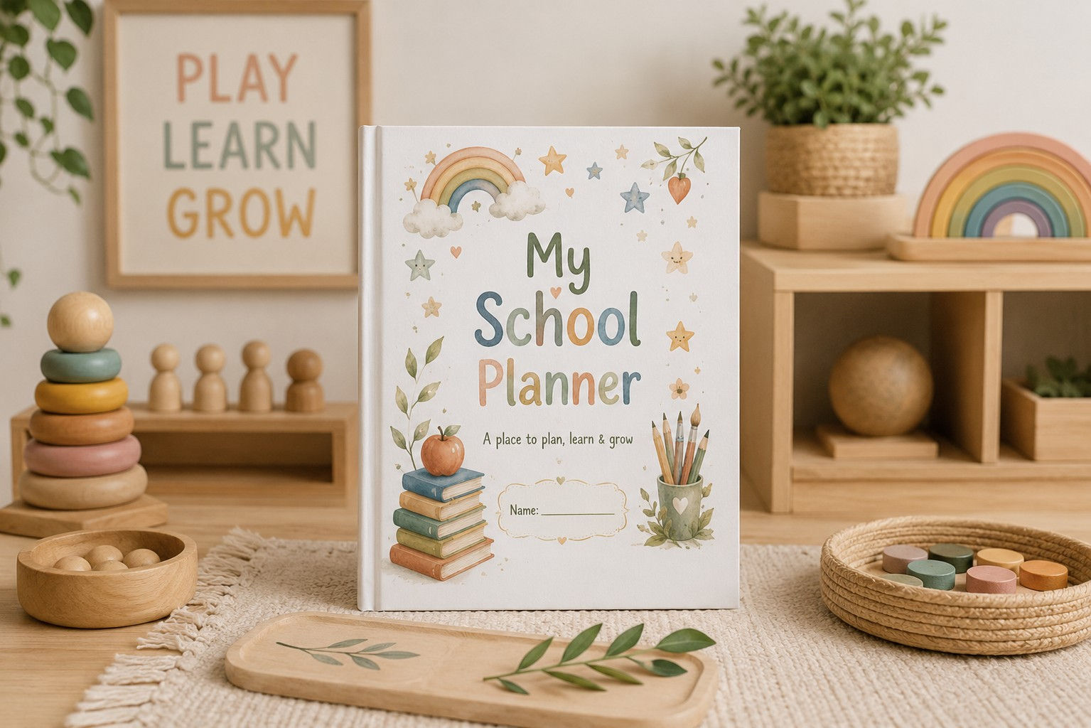 Kids school planner with bonus resell rights