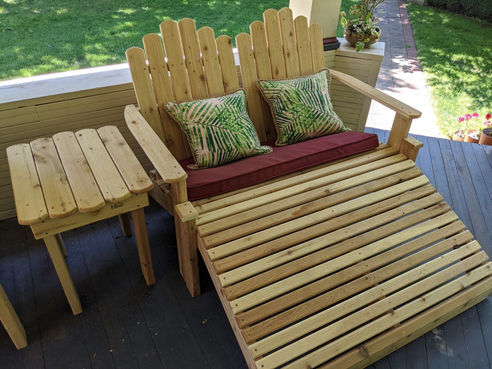 Adirondack style picnic set