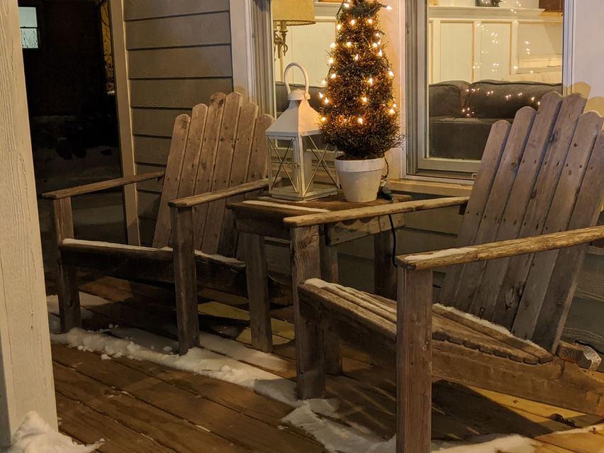 Weathered Adirondack set
